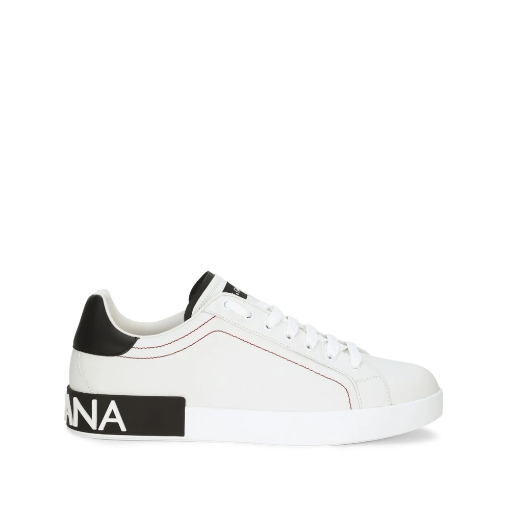Dolce & Gabbana - Portofino Nappa Turnschuhe - Shoes - Herren - Weiß - 44 Eu - Bild 4