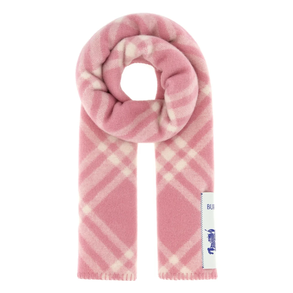 Burberry - Schal Aus Wolle Im Karomuster - Accessories - Damen - Rosa - One Size - Bild 6