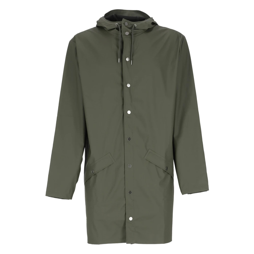 Rains Unisex Grün Long Jacket | Rainwear | | L - Bild 6