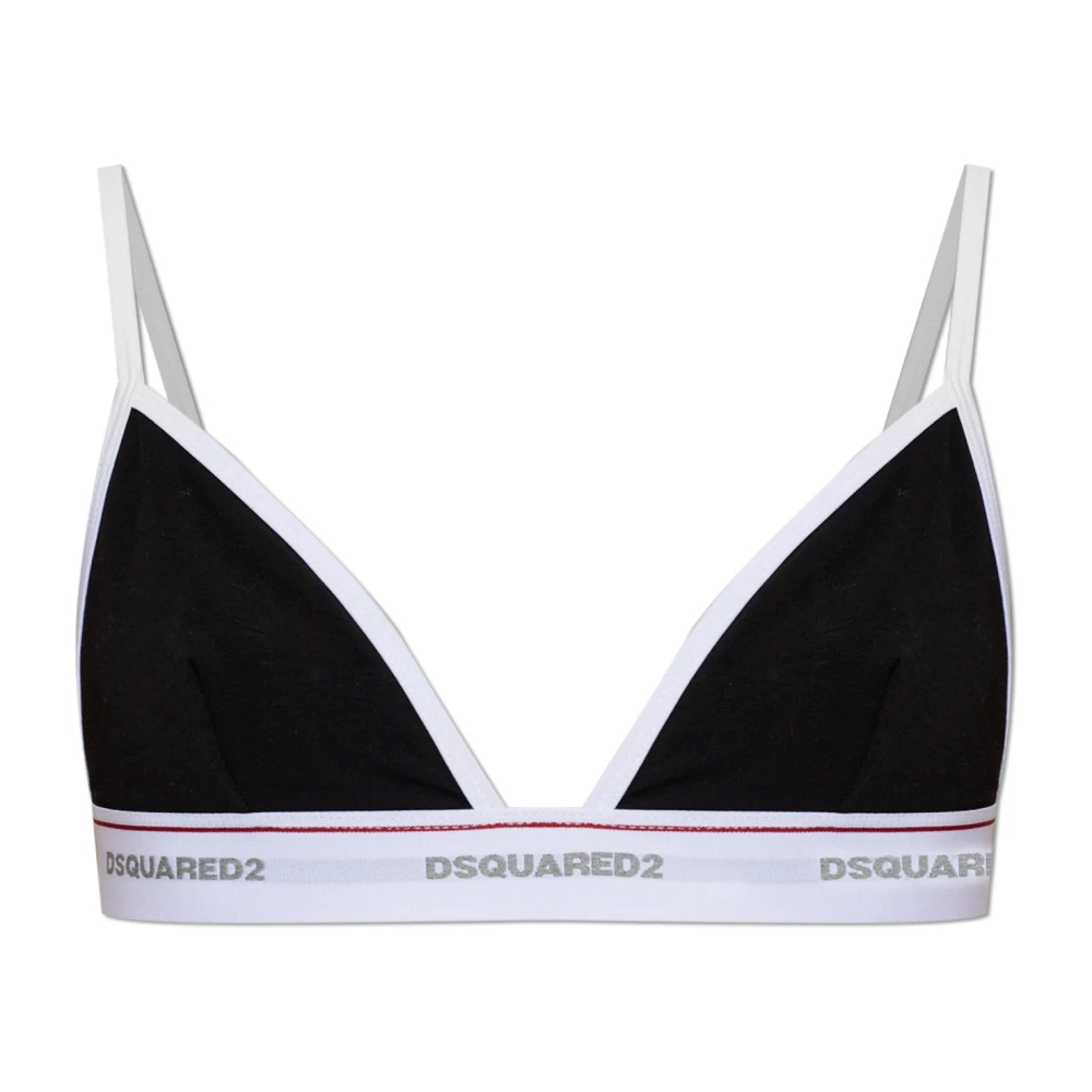 Dsquared2 Damen Schwarz - Logo Bra - Underwear - K - 2XL
