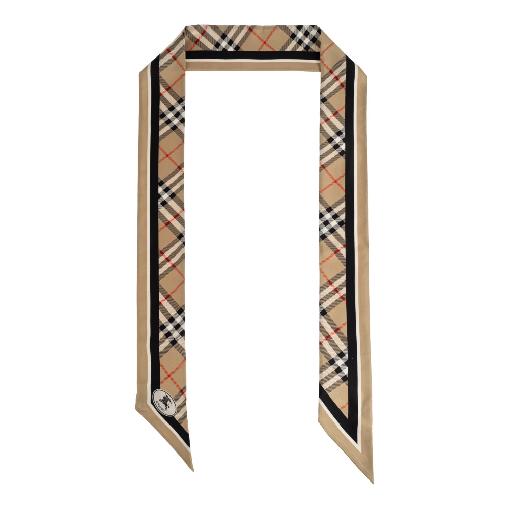 Burberry Unisex Beige - Seidenschal - Accessories - One Size