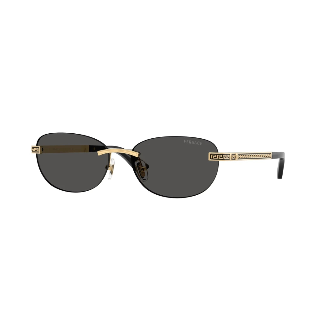 Versace Damen Gold Ve2307 152387 Sonnenbrillen Metall Grau Rund Normal - Bild 6