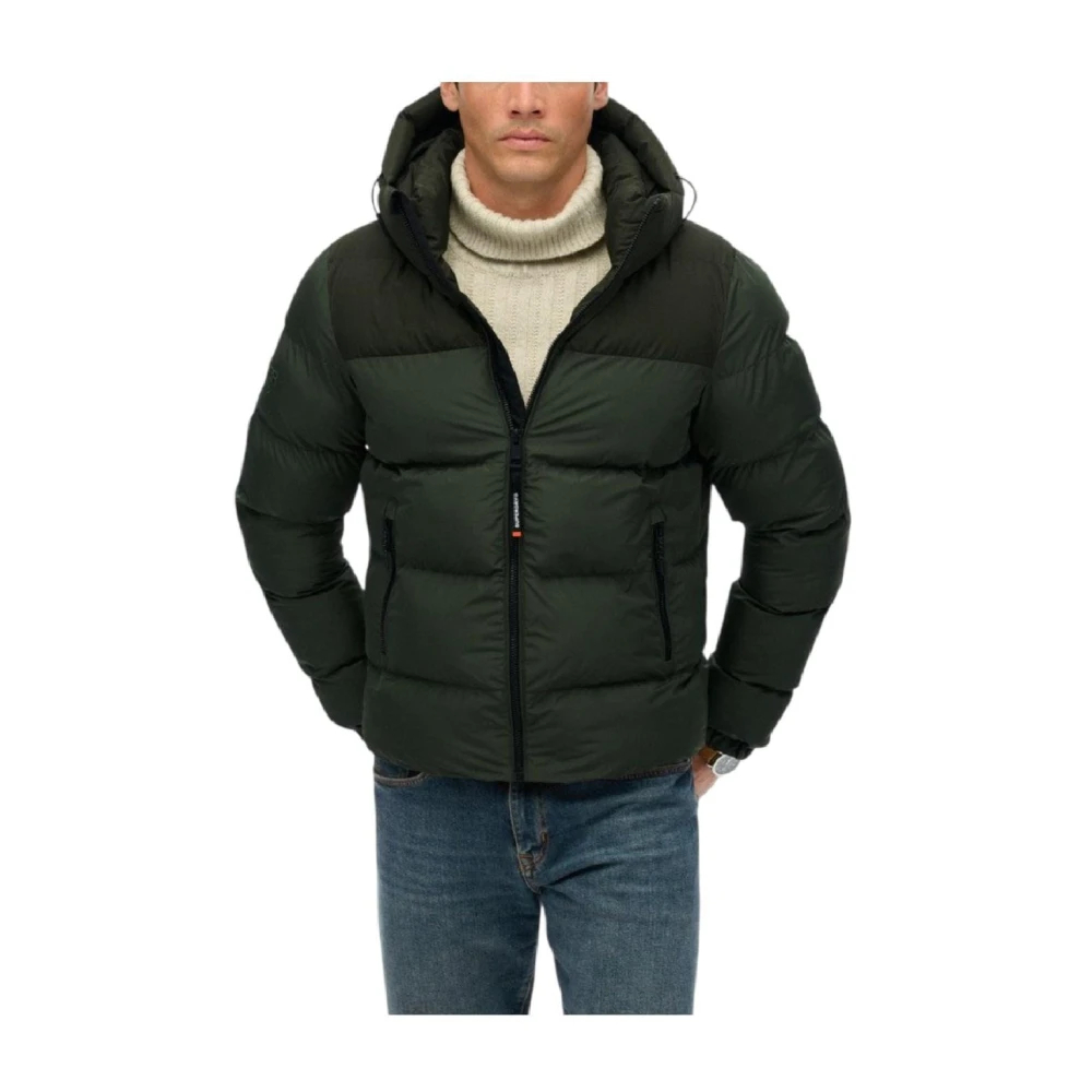 Superdry Herren Grün Daunenjacke - Bild 3