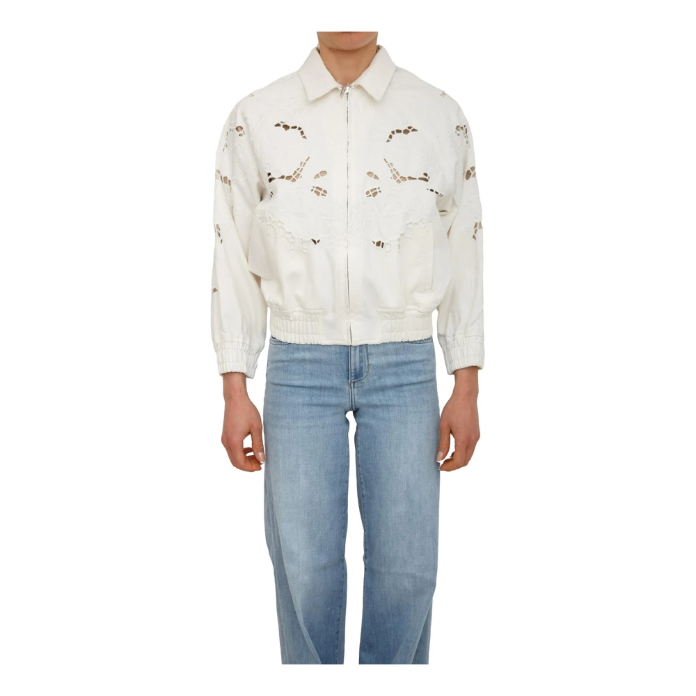 Liu Jo Damen Weiß - Jeansjacke - Jackets - S