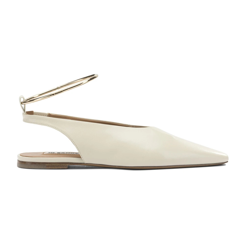 Jil Sander Damen Beige - Ballerina - Shoes - 39 Eu