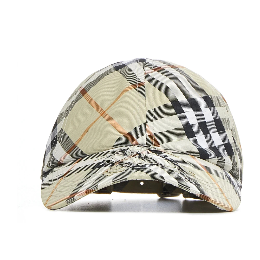 Burberry Herren Beige - Canvas Baseball Cap - Accessories - L