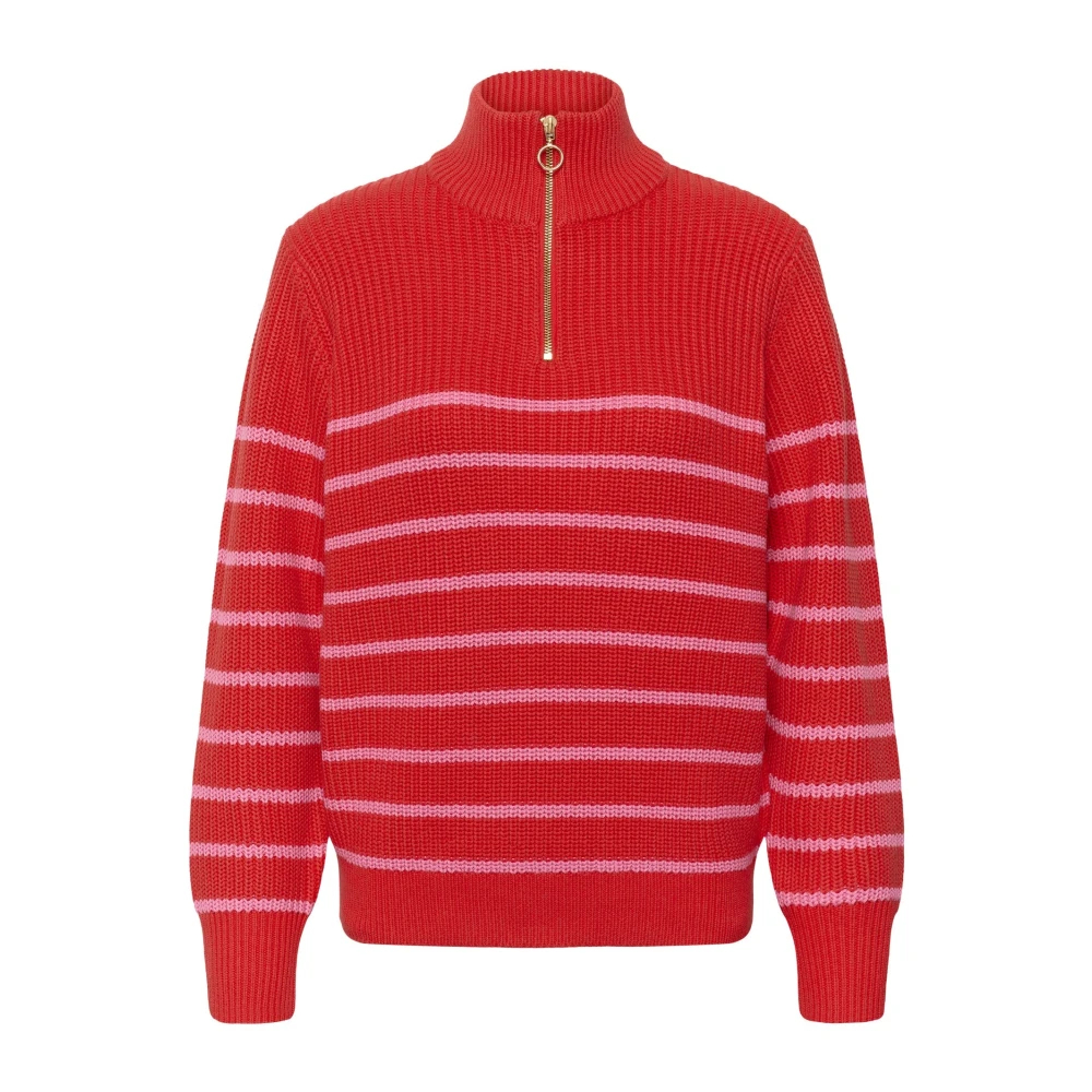Kaffe Damen Rouge 1/4-Zip-Pullover Kalioa - Bild 4