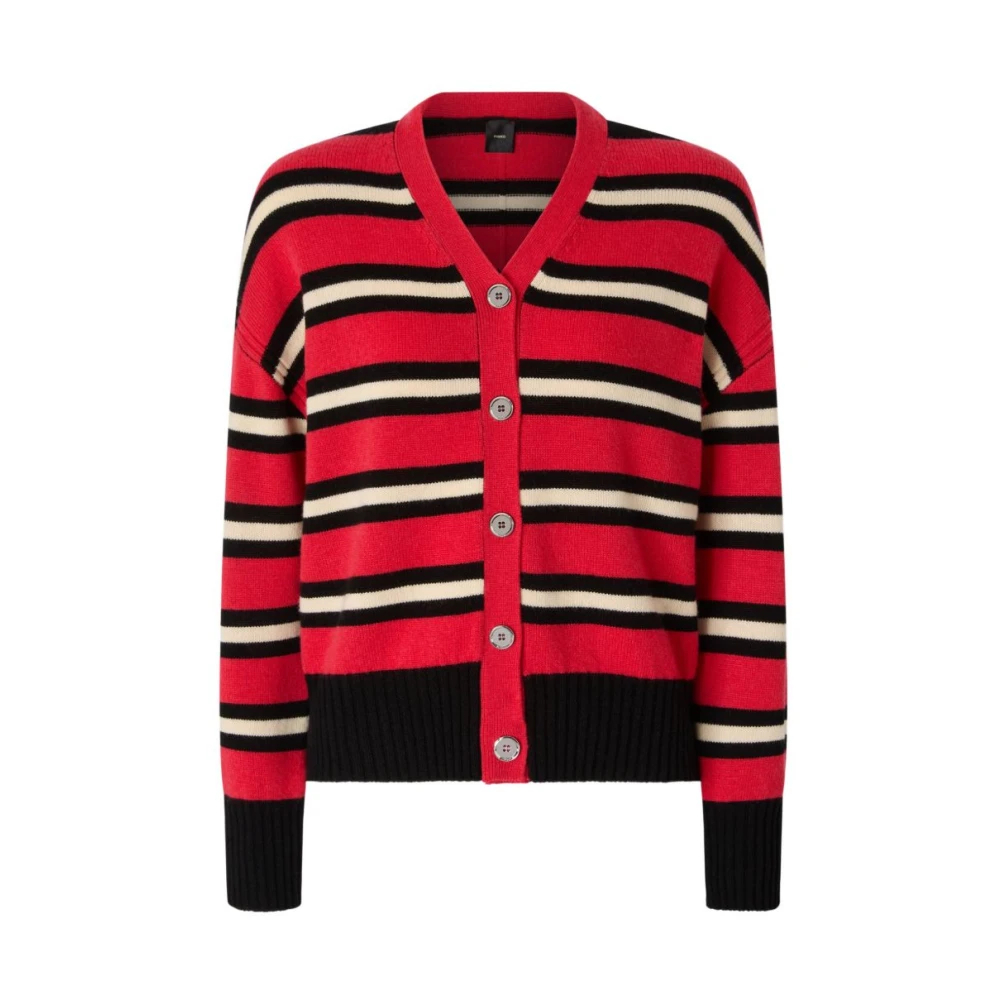 Pinko Damen Schwarz - Cardigan Aus Wolle Und Kaschmir - M - Bild 3