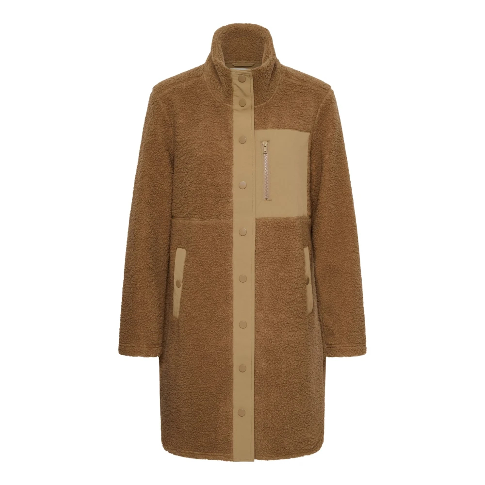 Kaffe Beige Damenmantel Kagunilla Long Teddy - Bild 4
