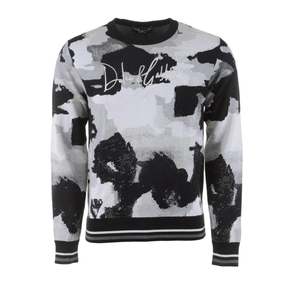 Dolce & Gabbana Herren Multicolor - Crewneck Pullover Sweater - Knitwear - Mehrfarbig - M