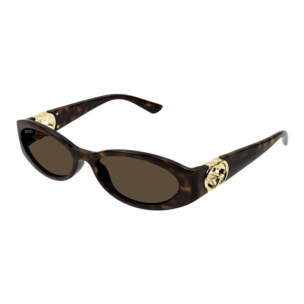 Gucci Damen Braun - Sonnenbrille Mit Ovalem Rahmen - Accessories - 54 Mm