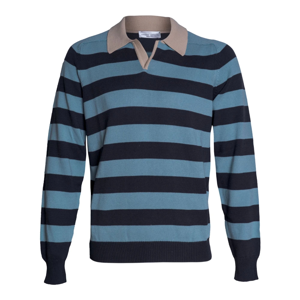 Roberto Collina Herren Blau - Polo - Tops - L
