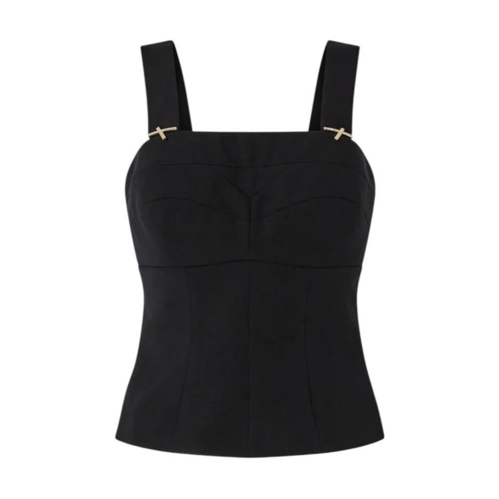 Genny Damen Schwarz - Ärmelloses Top - Tops - K - 2XS