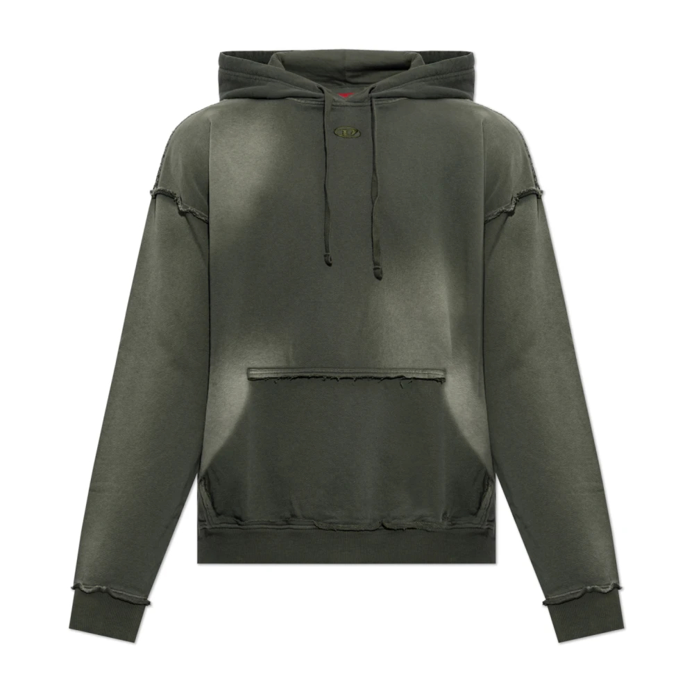 Diesel - S-Pock-Hood Sweatshirt - Sweatshirts & Hoodies - Herren - Grün - 2XL