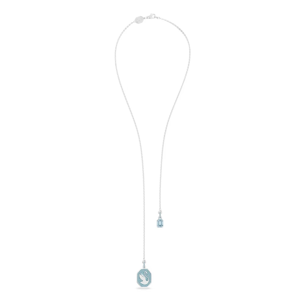 Swarovski Damen Weiß Schwan Mode Vielseitig Exquisit Silber Halskette Halskette 5628544 - Bild 3