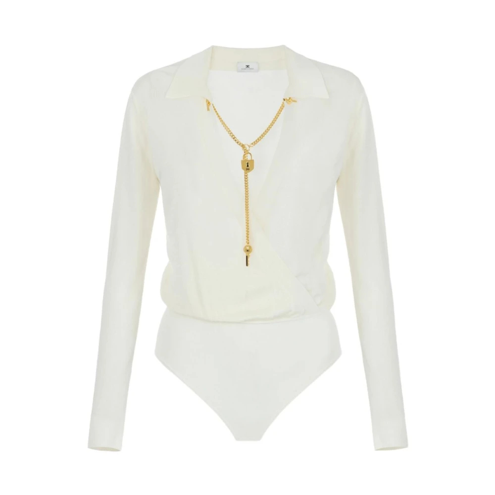 Elisabetta Franchi - Top - Tops - Damen - Weiß - M