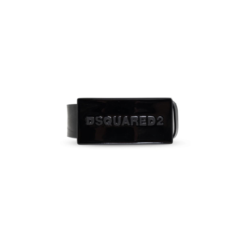 Dsquared2 Herren Schwarz - Ledergürtel - Accessories - K - 85 Cm
