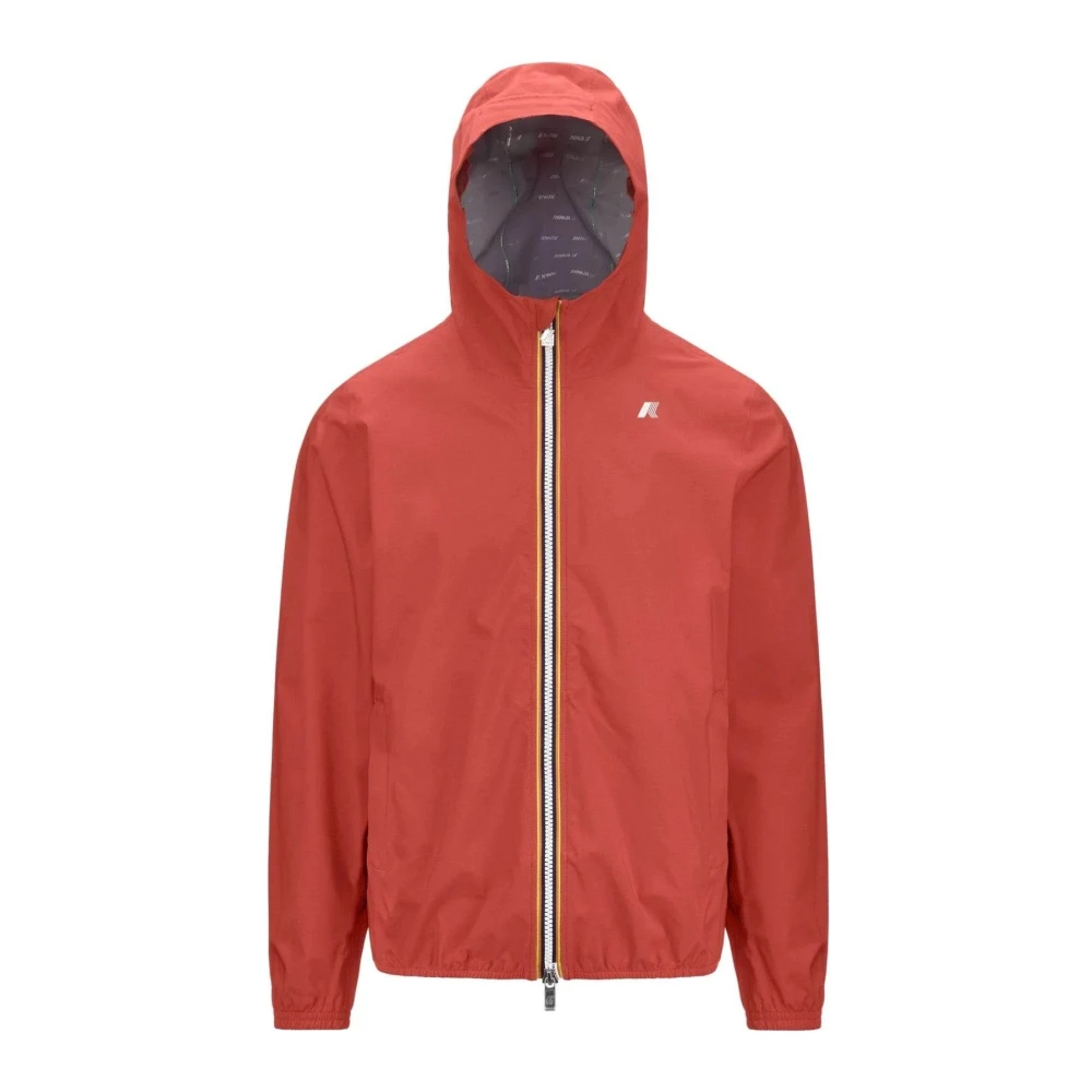 K-Way Herren Rot - Eco Stretch Dot E Jacke - Jackets - L
