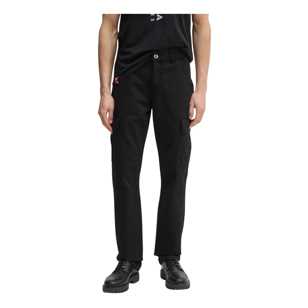 Alpha Industries Herren Schwarz Cargohose "Agent Pant", Gr. 36, Normalgrößen, Obermaterial: 100% Baumwolle. Futter: 100% Baumwolle, Hosen Cargohose - Bild 4