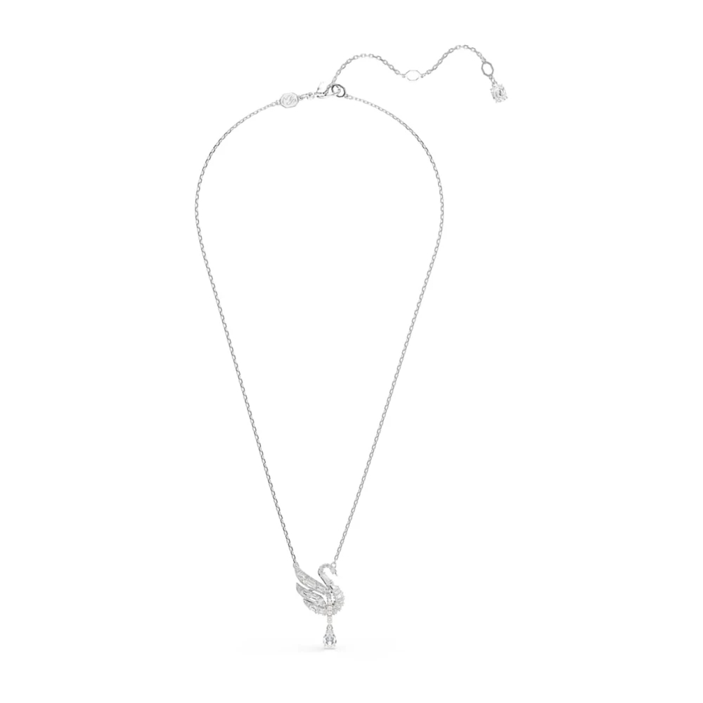 Swarovski Swan Kollektion, Weiß, Rhodiniert - Bild 5