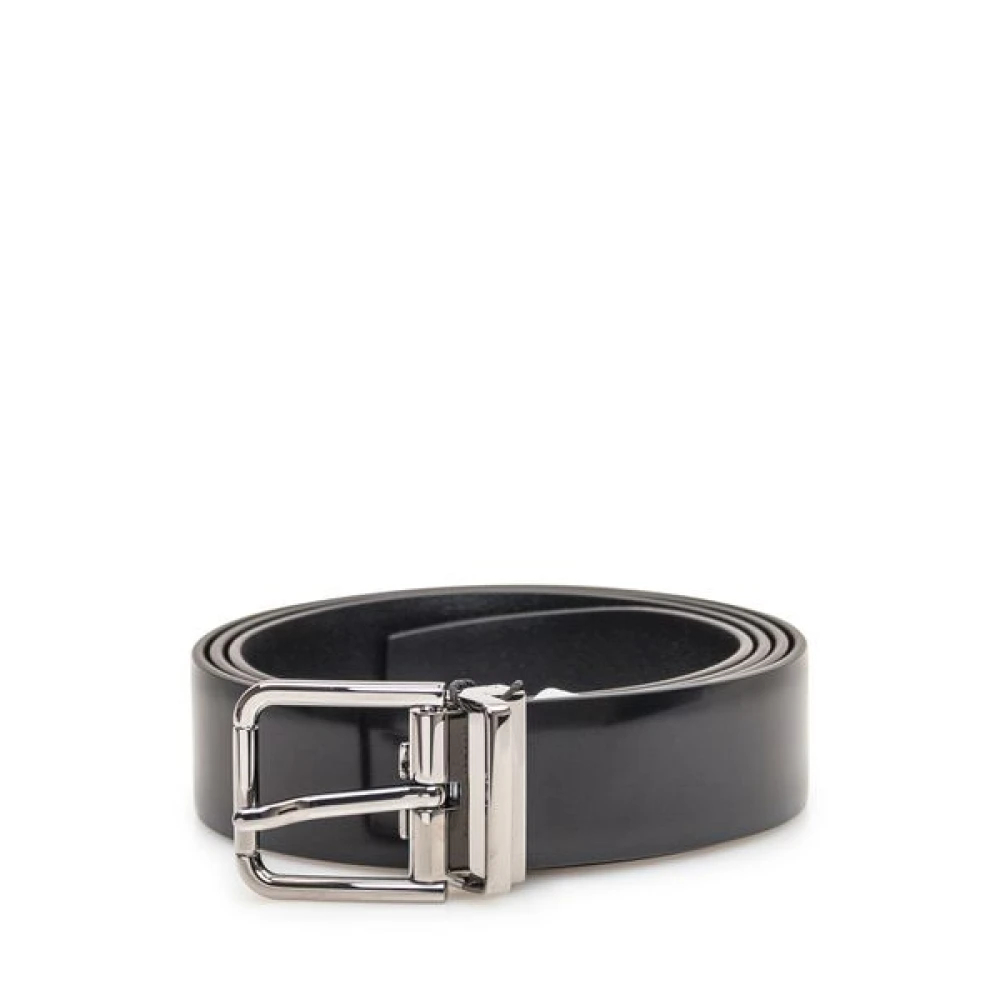 Dolce & Gabbana - Gürtel Aus Gebürstetem Kalbsleder - Accessories - Herren - Schwarzk - 105 Cm - Bild 5