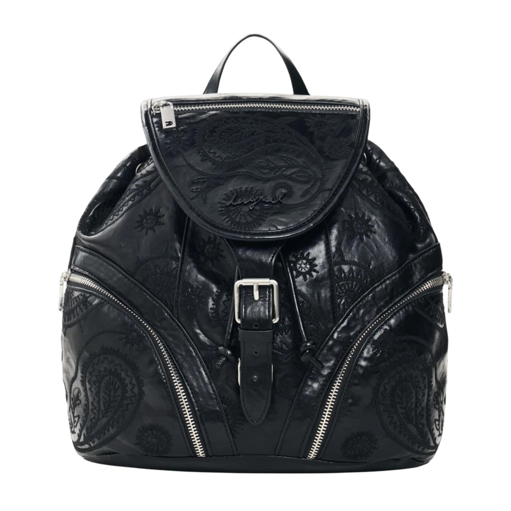 Desigual Damen Noir Rucksack Aus Leder Mini Rock - Bild 7