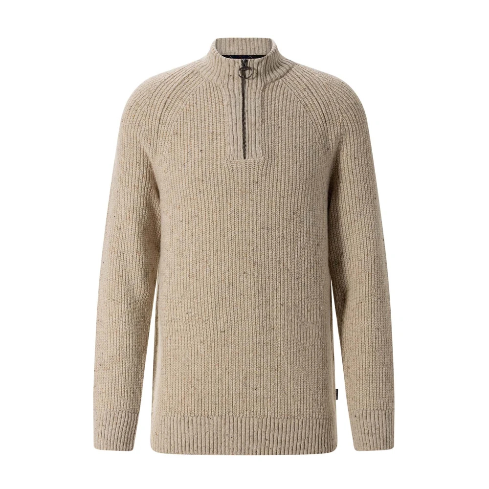Barbour - Essentials Fleck Half-Zip - Knitwear - Herren - Beige - Xl - Bild 6