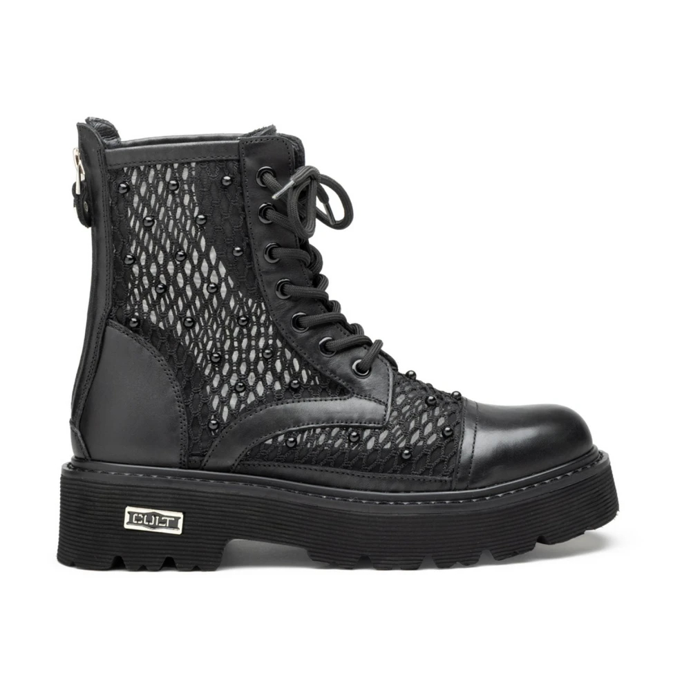 Cult Damen Schwarz - Slash 4696 Schnürstiefel - Shoes - K - 37 Eu