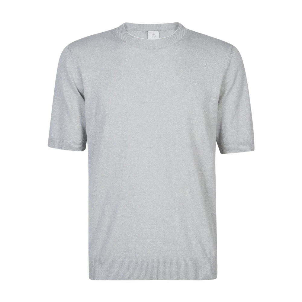 Eleventy Herren Blau - Maglia Girocollo Mezza Manica - Knitwear - S