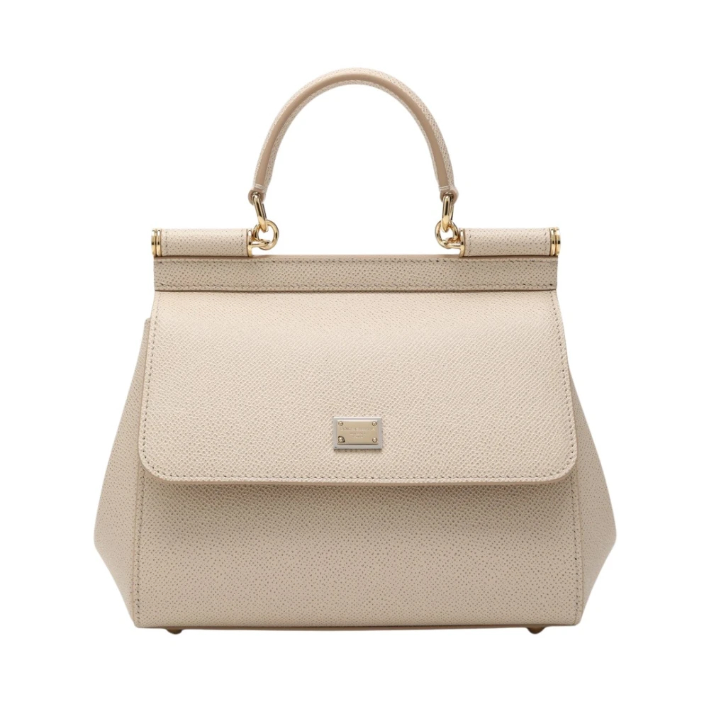 Dolce & Gabbana - Sicily Medium Handtasche - Bags - Damen - Beige - One Size - Bild 5