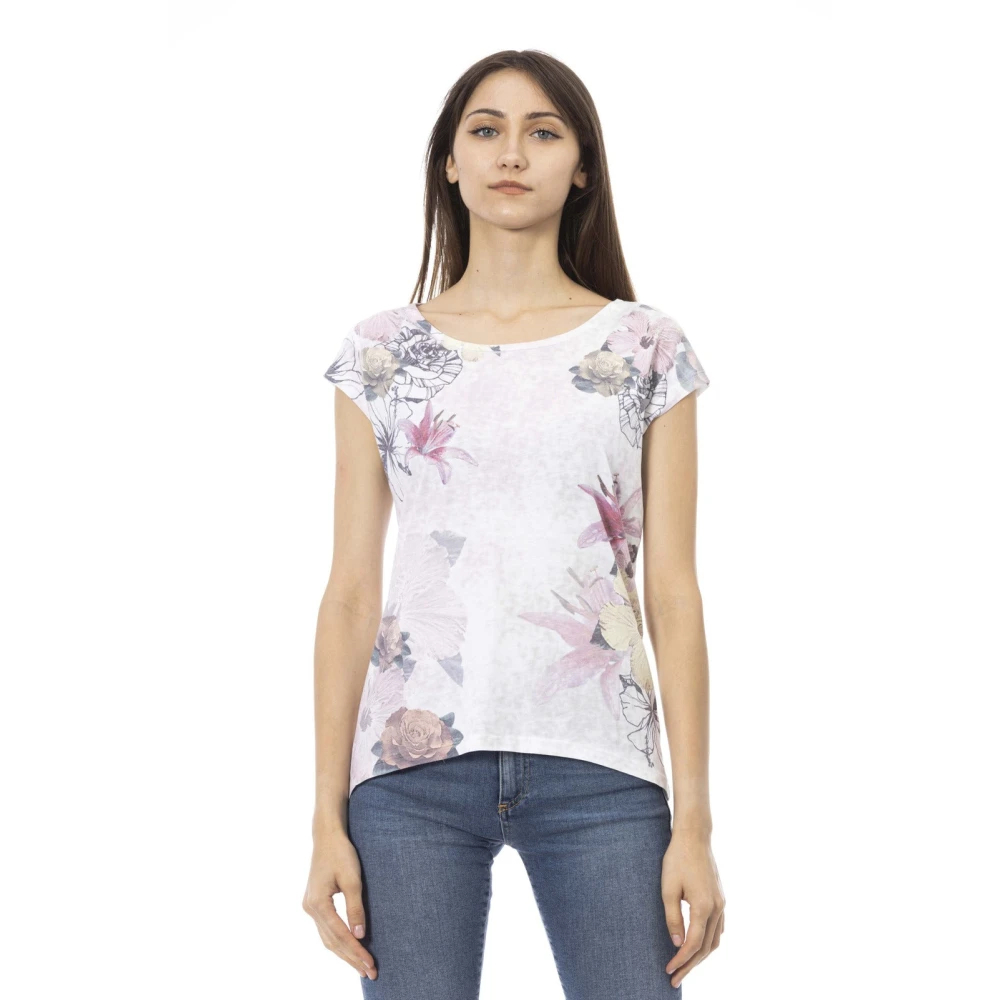 Trussardi Damen Weiß - Kurzarm Rundhals T-Shirt - Tops - L