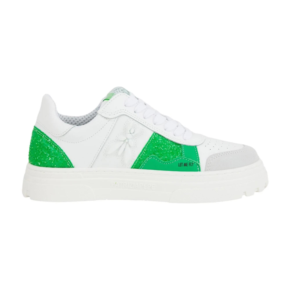 Patrizia Pepe Damen Weiß - Stylische Leder-Sneakers - Shoes - 39 Eu