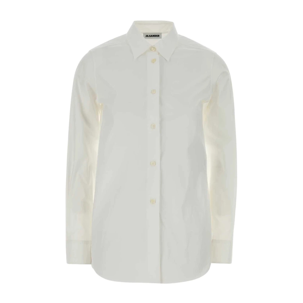 Jil Sander Damen Weiß - Cotton Poplin Shirt - Blouses & Shirts - L