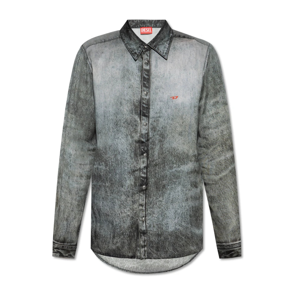 Diesel Herren Grau - Hemd S-Simply-Lkct - Shirts - Xl