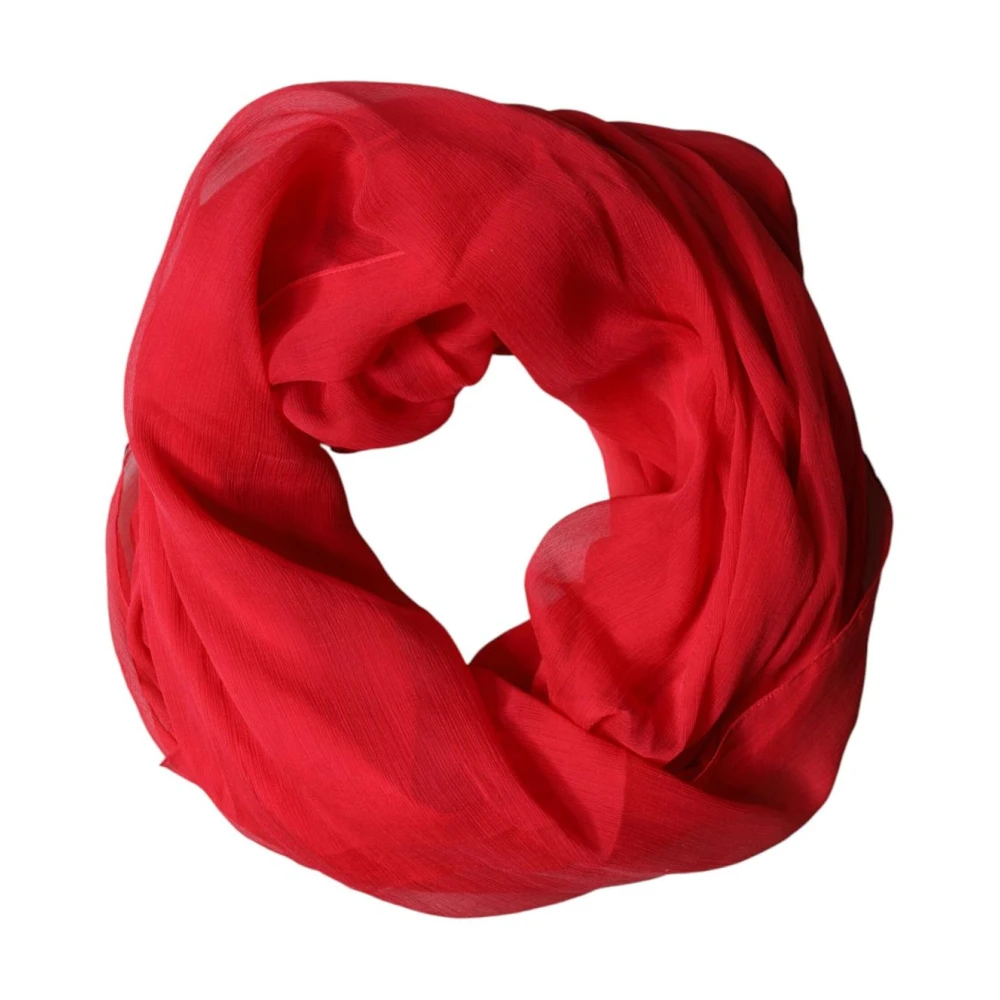 Dolce & Gabbana Herren Rot - Seiden Halstuch Schal - Accessories - One Size