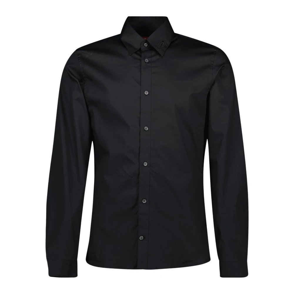 Diesel Herren Schwarz - Klassisches Es Hemd - Shirts - K - L