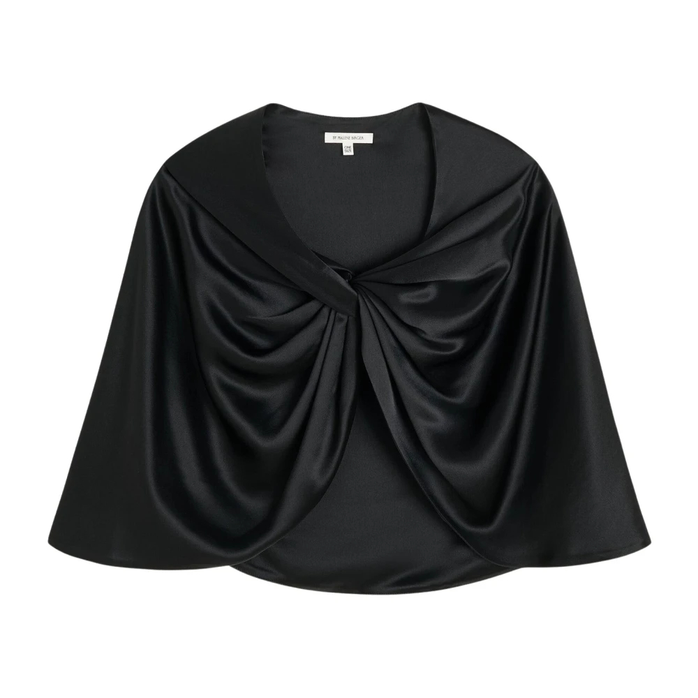 By Malene Birger Pinlos Cape Schwarz Damen - Bild 3