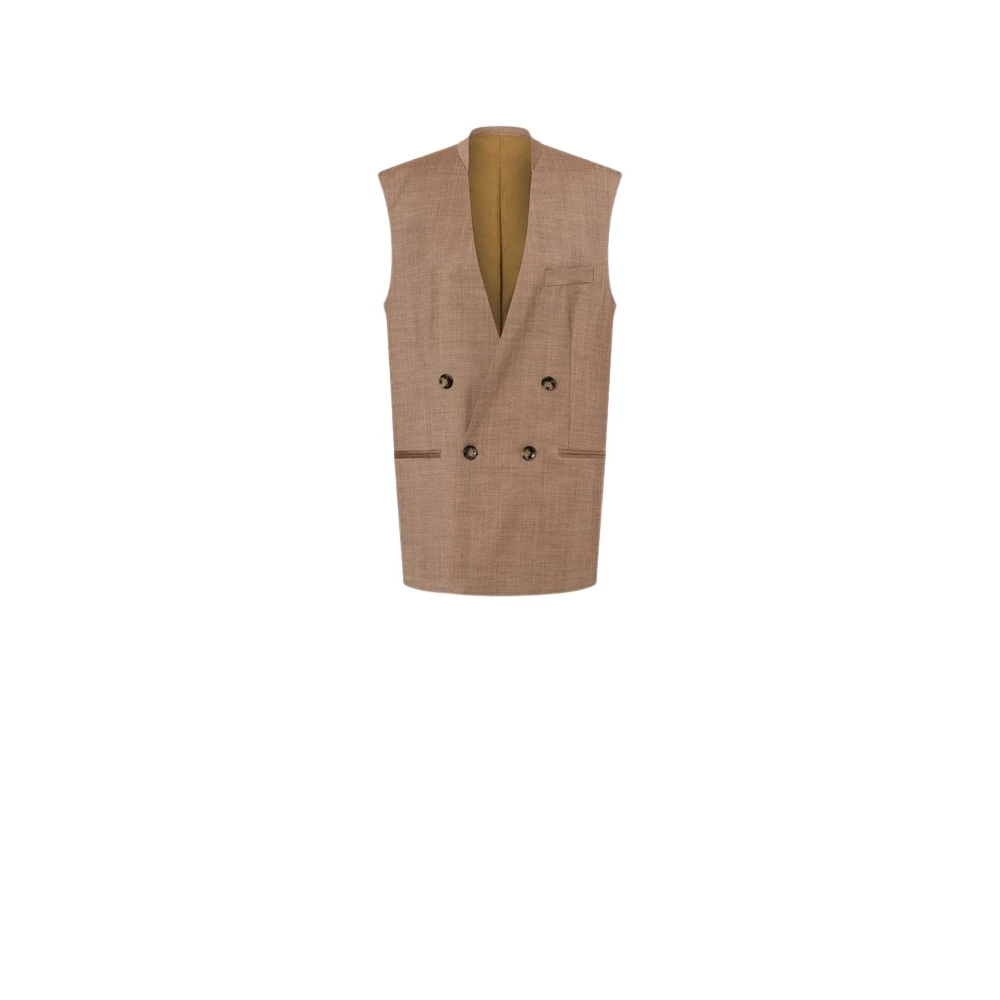 Philosophy Di Lorenzo Serafini Damen Braun - Doppelreihige Weste - Jackets - M