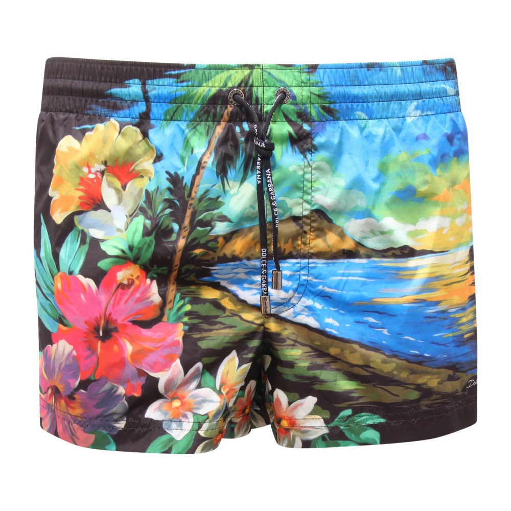 Dolce & Gabbana Herren Multicolor - Italienische Bademode - Swimwear - Mehrfarbig -S