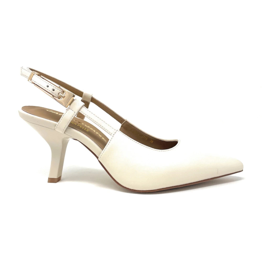 Janet & Janet Damen Beige - Slingback Pump - Shoes - 38 Eu