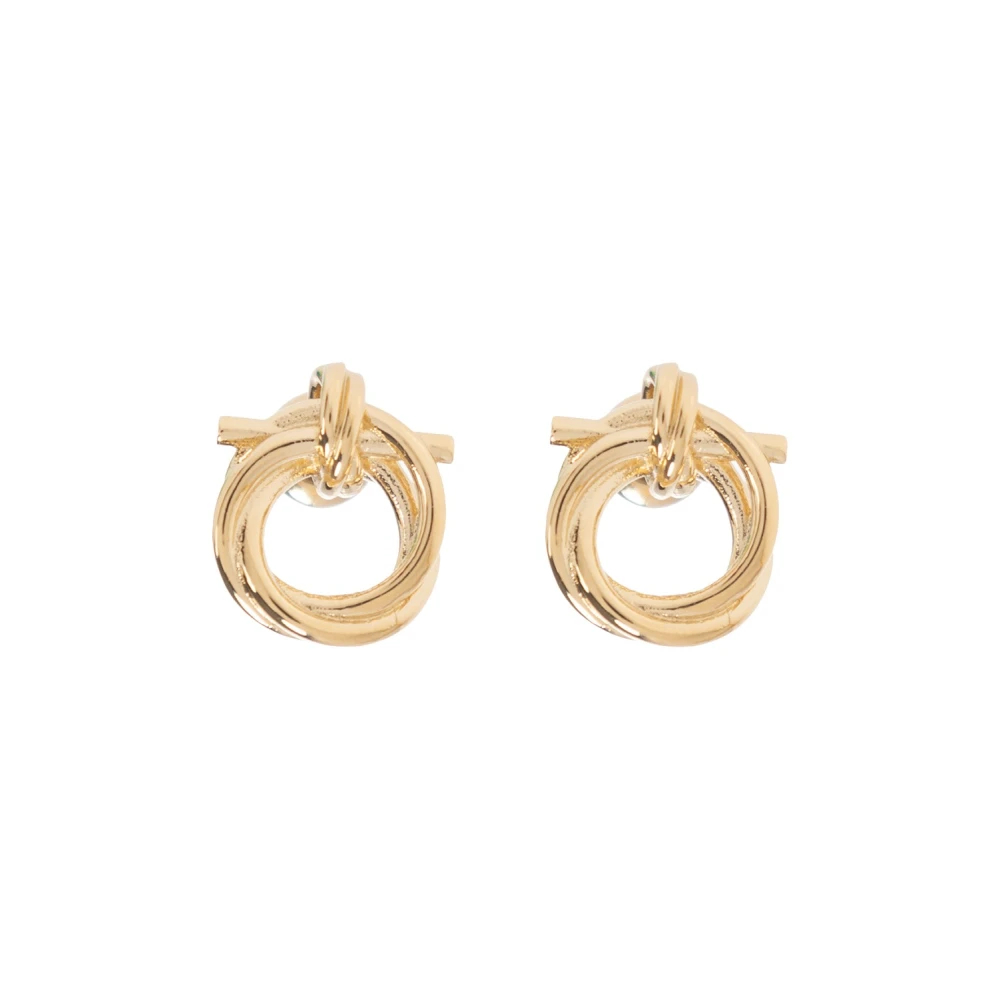 Ferragamo Damen Gold Gancini Ohrringe Torchon (Xs) - Bild 6