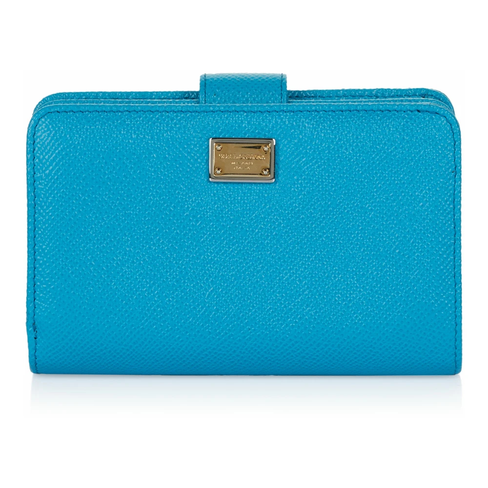 Dolce & Gabbana - Patentleder Bifold Clutch Portemonnaie - Accessories - Damen - Blau - One Size - Bild 5