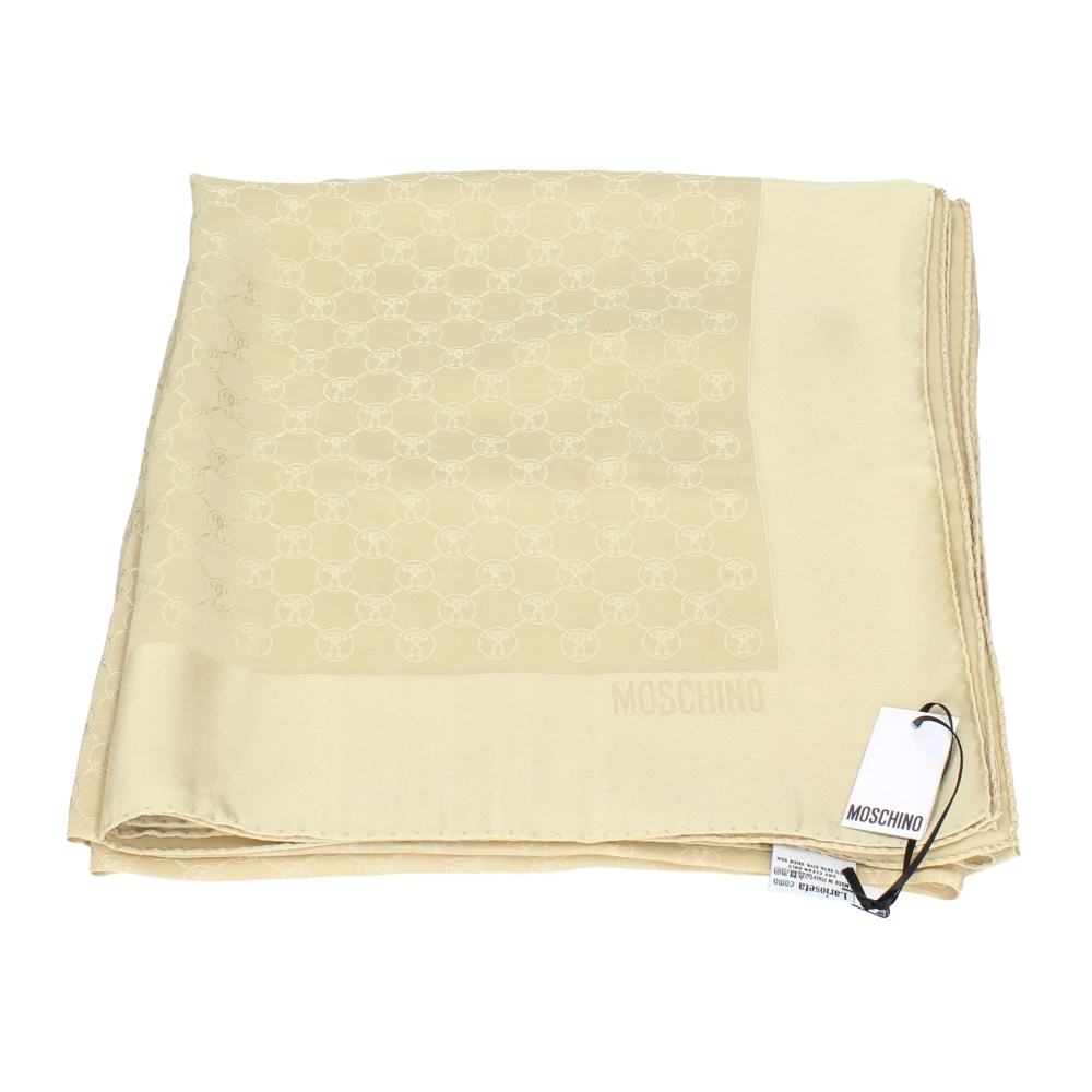 Moschino Damen Beige - Seidenschal - Accessories - One Size