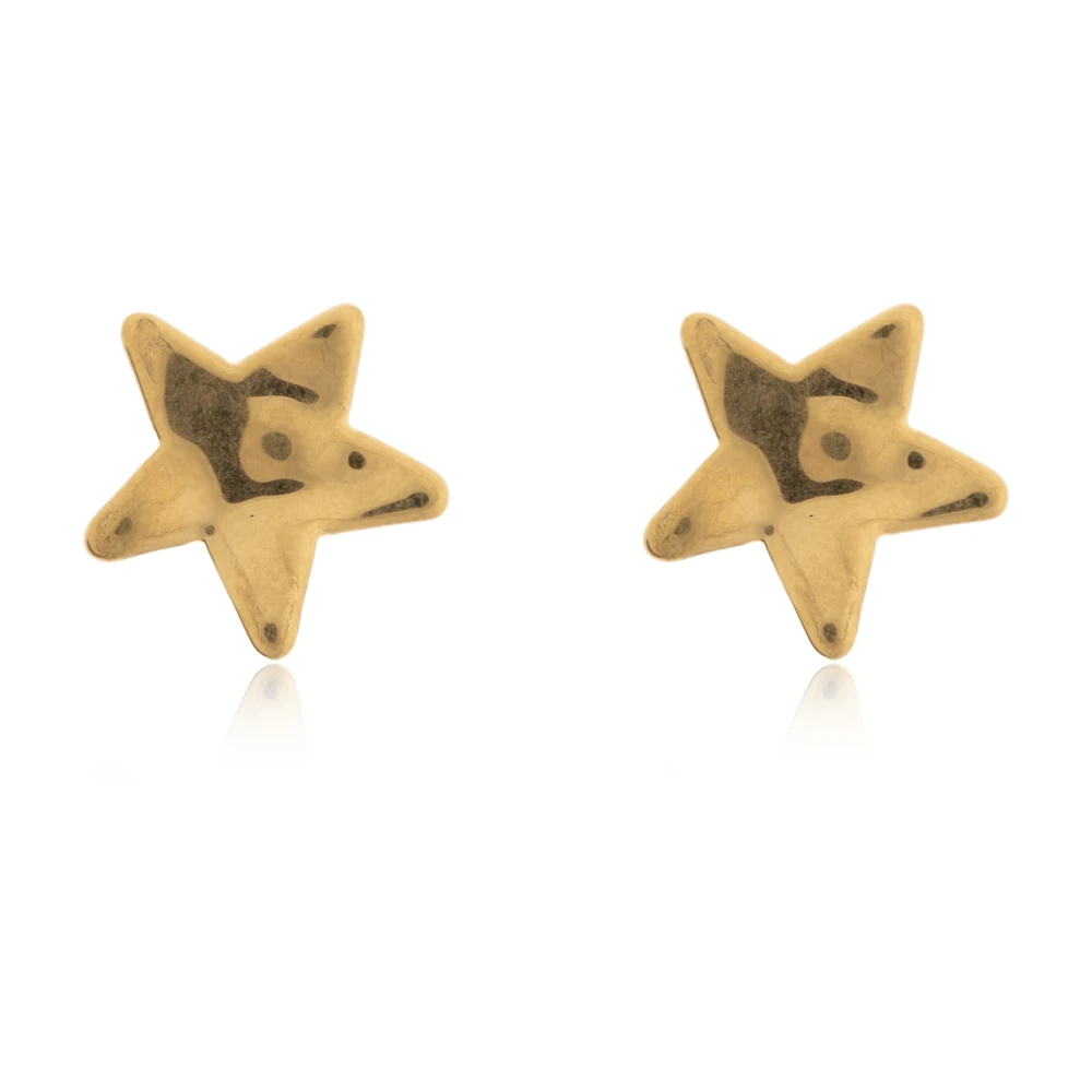 Jil Sander Damen Gelb - Brass Earrings - Accessories - One Size