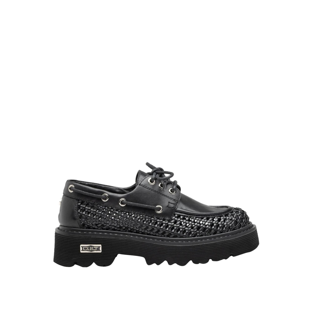 Cult Damen Schwarz - Slash Schnürschuh - Shoes - K - 37 Eu