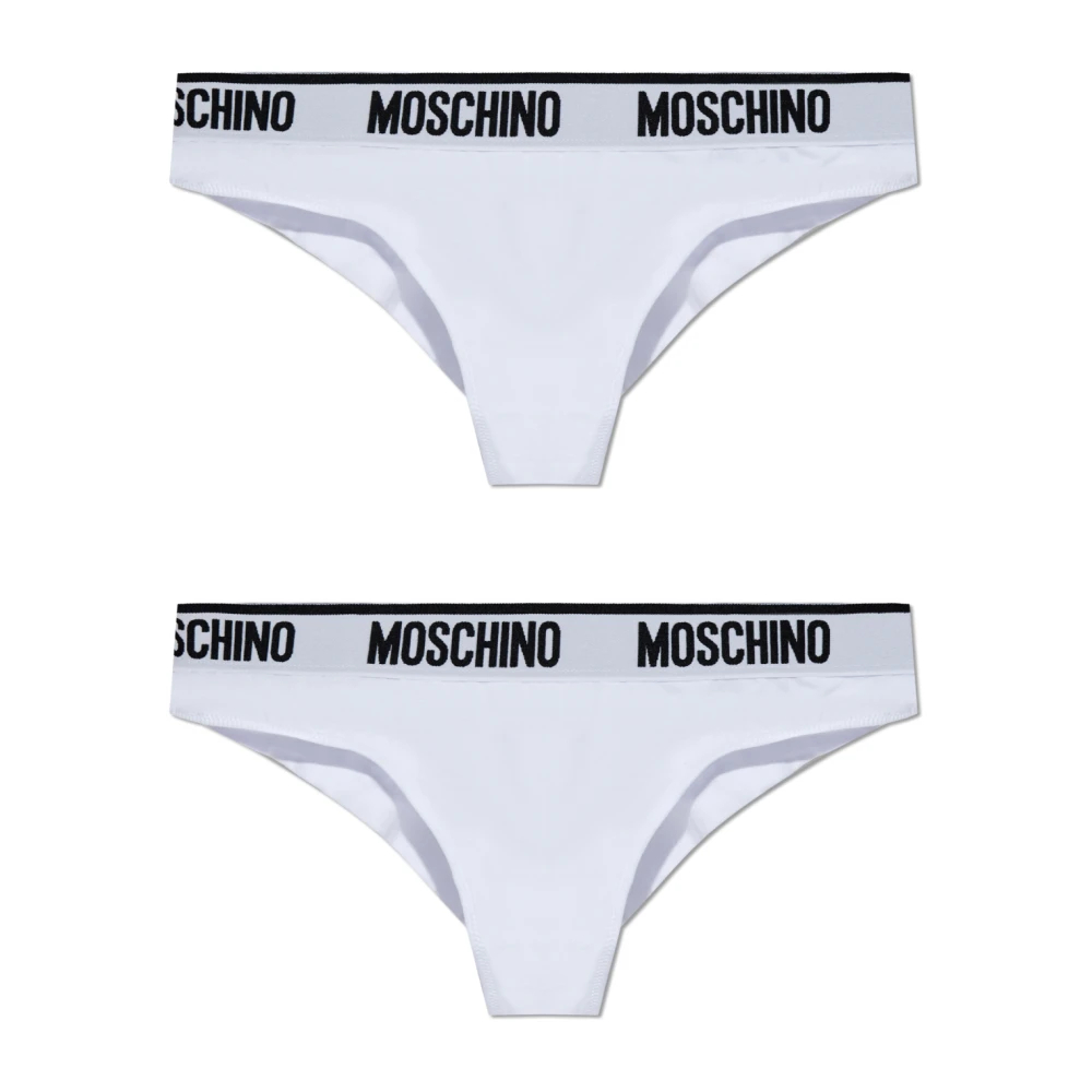 Moschino Damen Weiß - Zweierpack Slips - Underwear - M