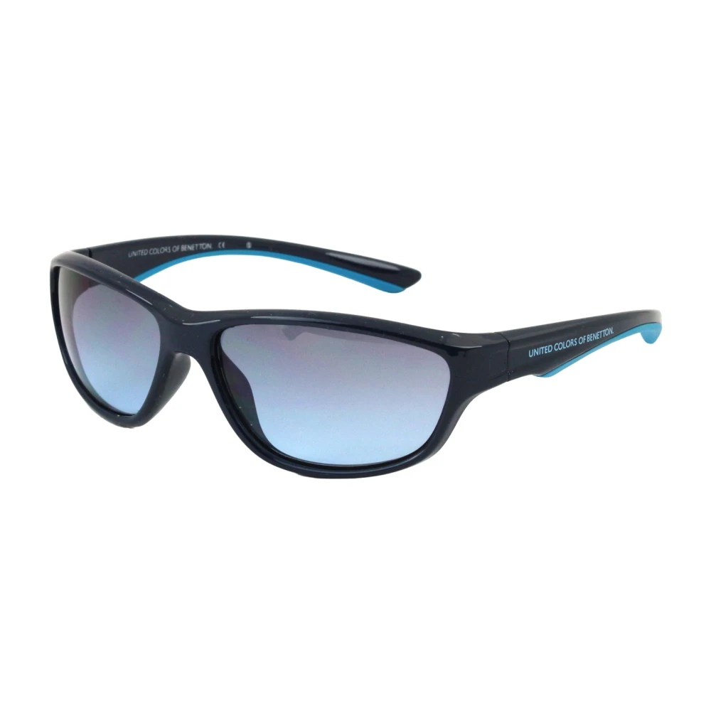 Benetton Junior Blau Kind Bb588 02 Sonnenbrillen Plastik Wraparound - Bild 3