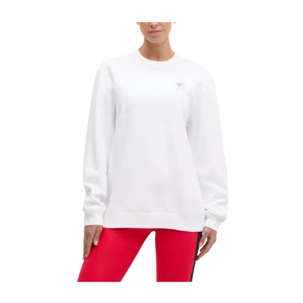 Emporio Armani Damen Weiß - Herz Sweatshirt Minimalistisches Design - Sweatshirts & Hoodies - S