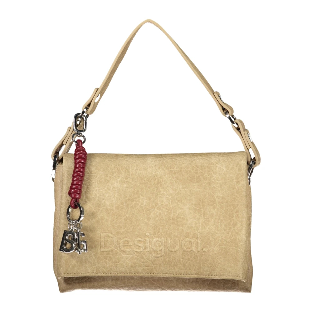 Desigual Damen Beige Lederhandtasche - Bild 5