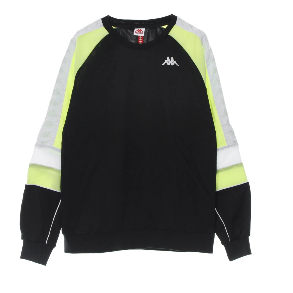 Kappa Herren Schwarz - Leichter Crewneck Sweatshirt /Grün - Sweatshirts & Hoodies - K - M